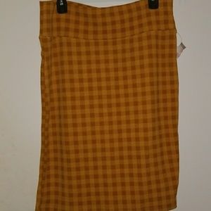 Lularoe Cassie plaid skirt